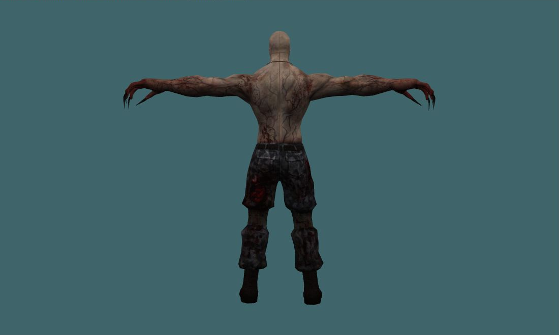 Bloodsucker Zen - Zombie - back - GoldSrc Studio preview