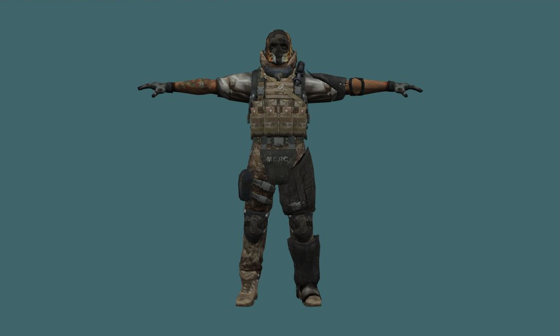 Terror Assault - Human Model - front - GoldSrc Studio preview