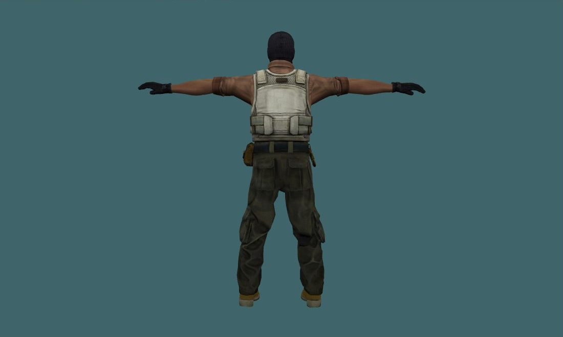 terror — terror — Human Model - back - GoldSrc Studio preview
