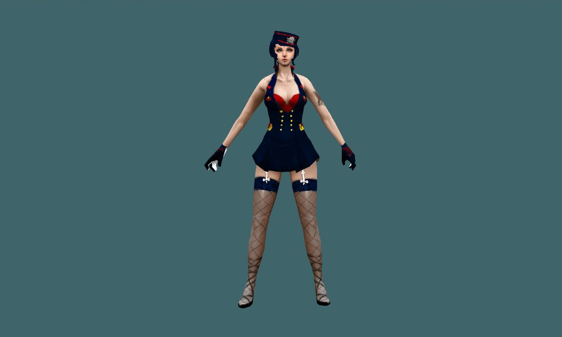 3 — Human Model - front - GoldSrc Studio preview