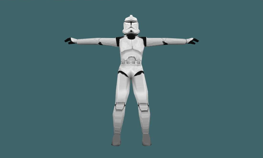 Star Wars Clone Trooper — Human Model - front - GoldSrc Studio preview