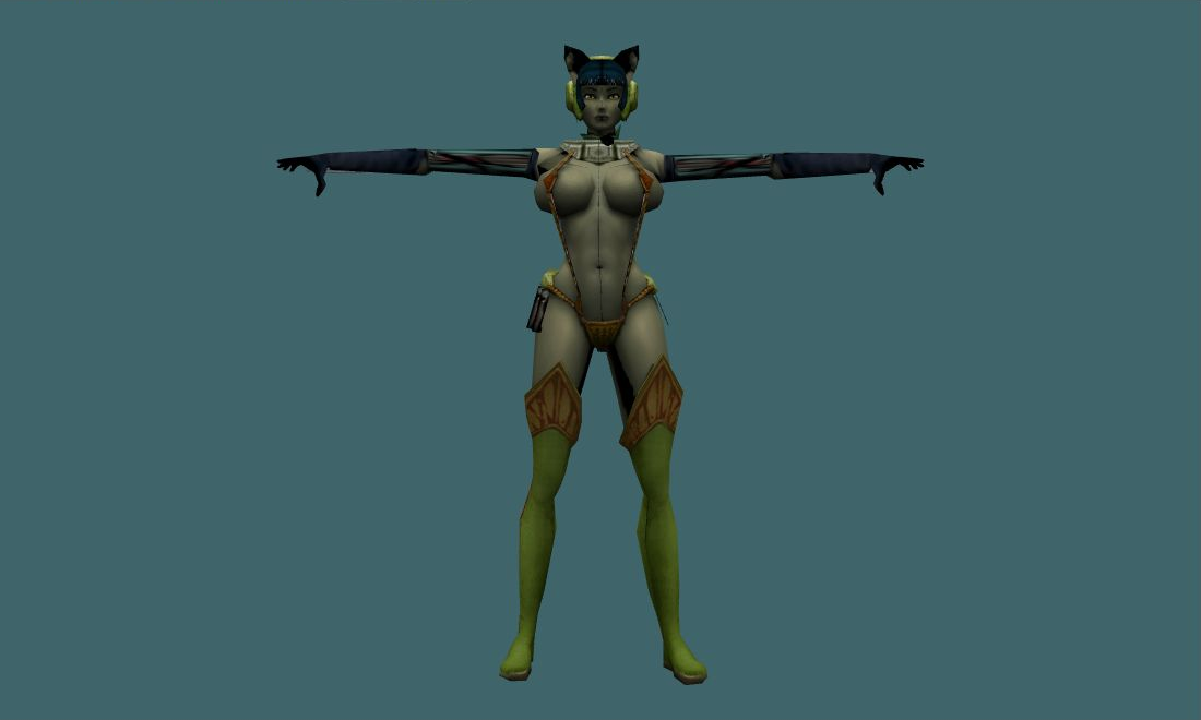 Bast - Human Model - front - GoldSrc Studio preview