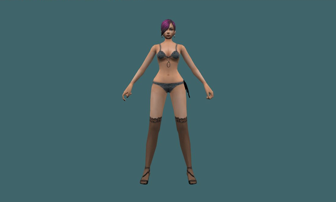 Choi Ji Yoon (Bikini) - Human Model - front - GoldSrc Studio preview