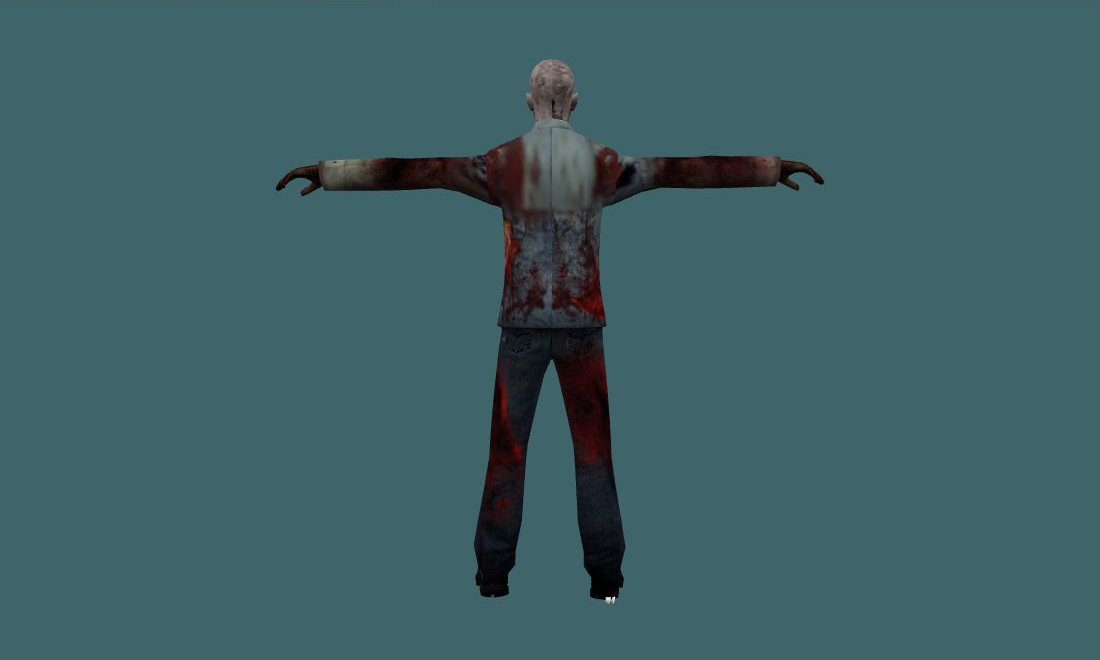 Zombie N1 - Zombie - back - GoldSrc Studio preview