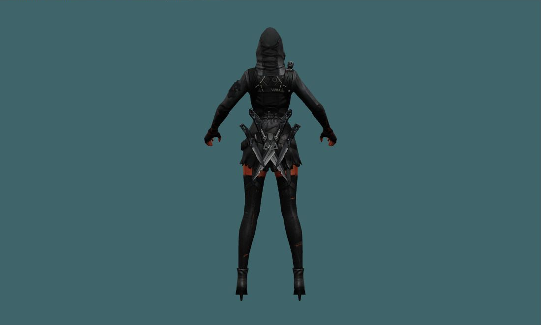 Fury Ghost - Human Model - back - GoldSrc Studio preview