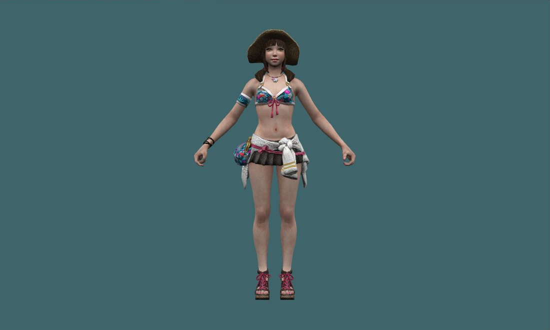 Sakura (Summer) - Human Model - front - GoldSrc Studio preview