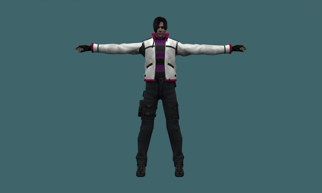 Leon (EMO) - Human Model - front - GoldSrc Studio preview