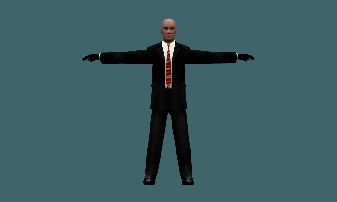 Agent 47 - Human Model - front - GoldSrc Studio preview