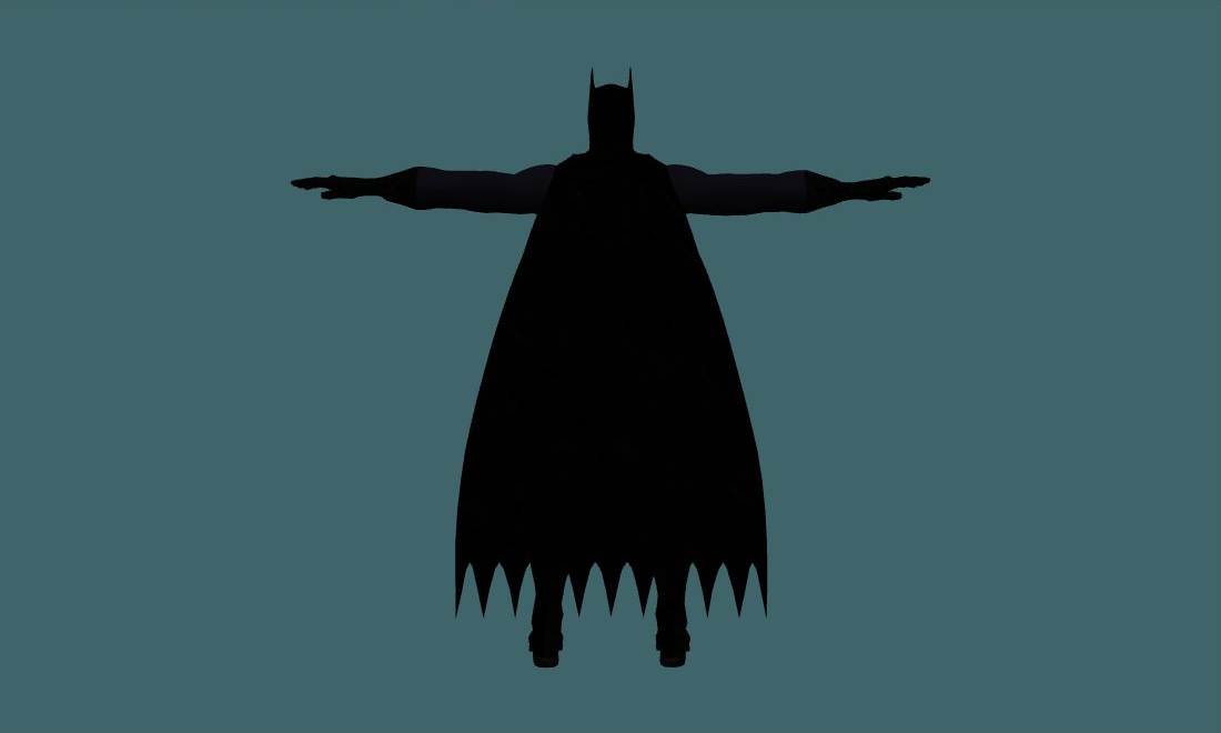 Batman_black - Human Model - back - GoldSrc Studio preview