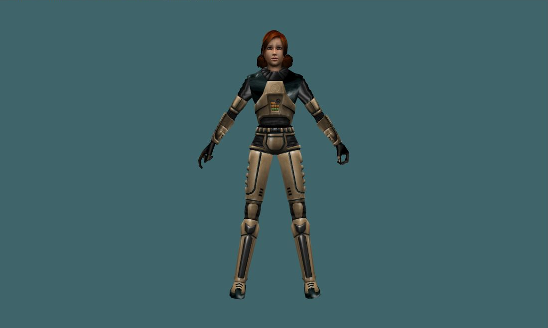 Jessica (Remake) - Human Model - front - GoldSrc Studio preview