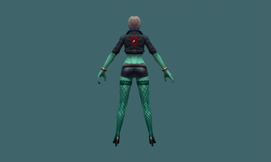 Girl Zombie - Zombie - back - GoldSrc Studio preview