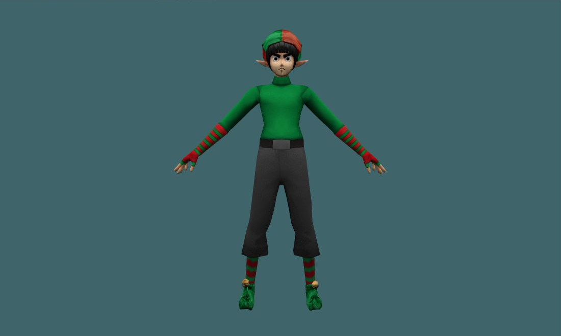 Elf - Human Model - front - GoldSrc Studio preview