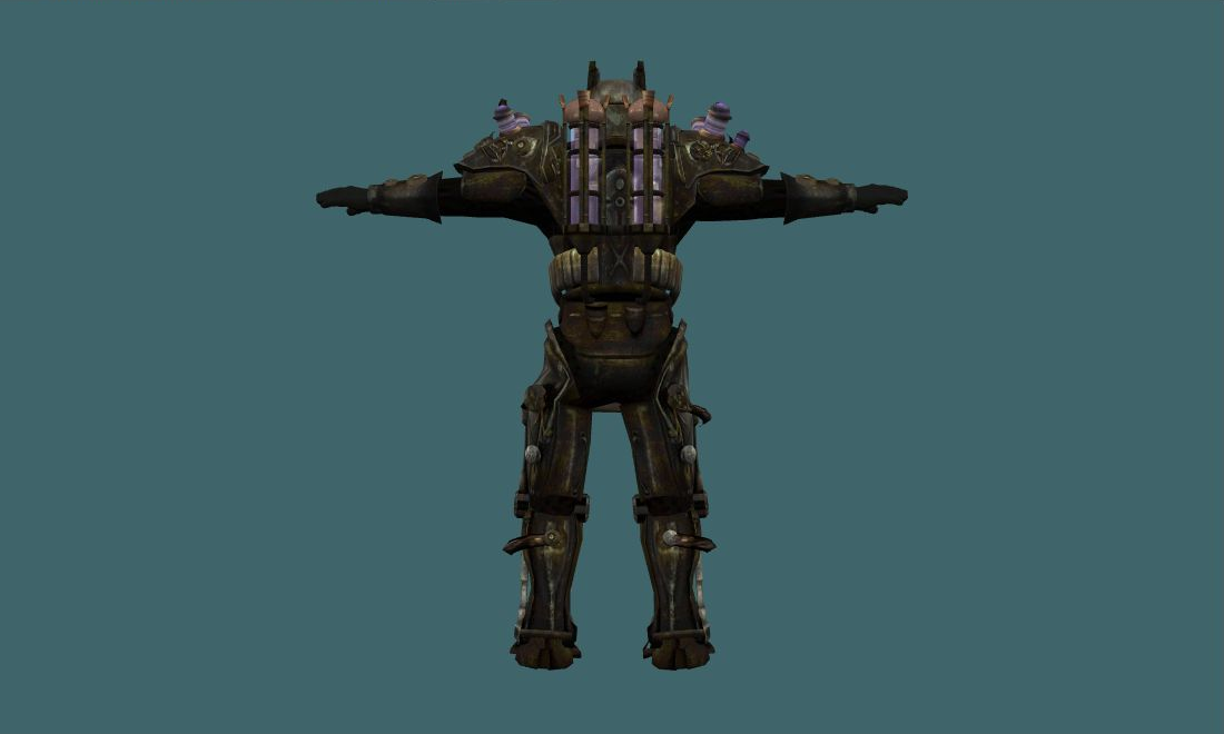 Tesla Power Armor - Human Model - back - GoldSrc Studio preview