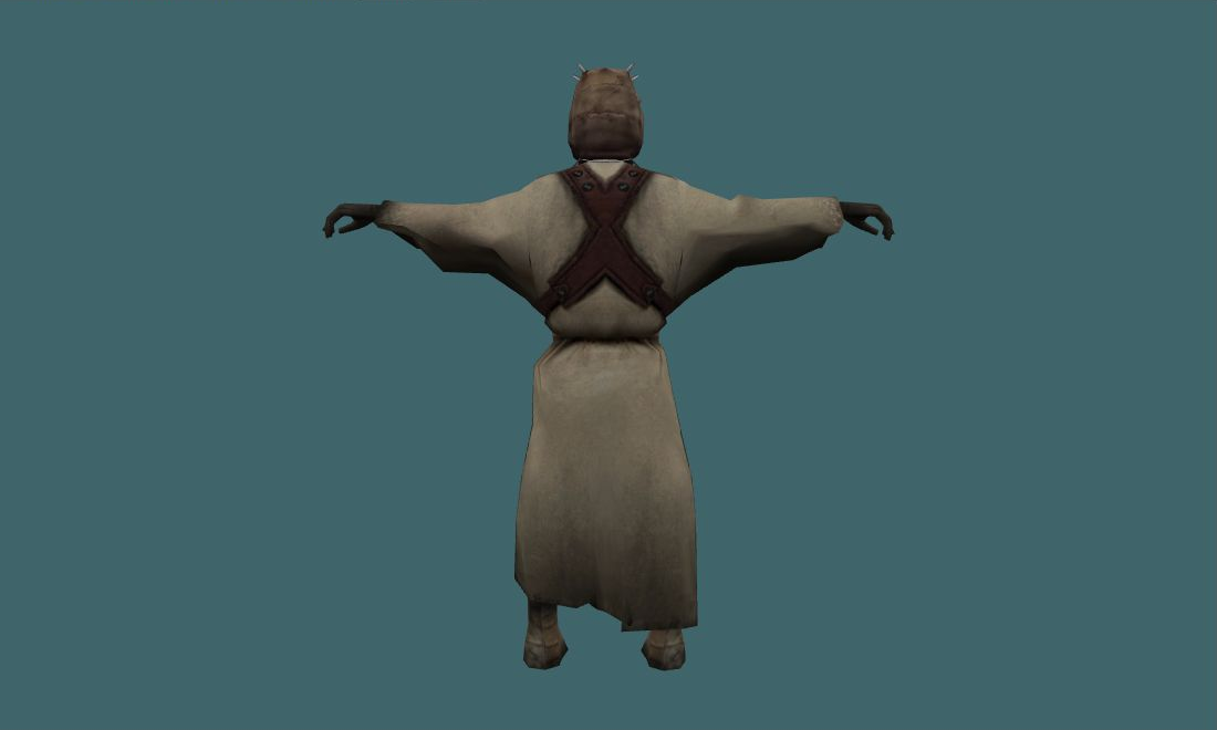 Tusken - Human Model - back - GoldSrc Studio preview