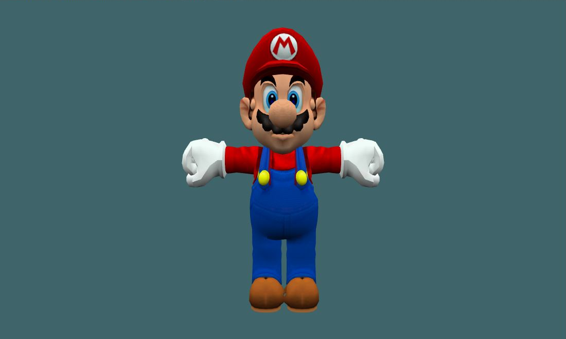 Super Mario - Human Model - front - GoldSrc Studio preview