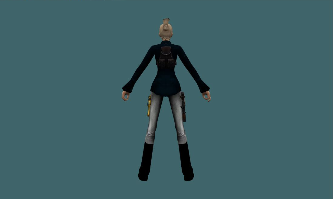 Cat Ranger - Human Model - back - GoldSrc Studio preview