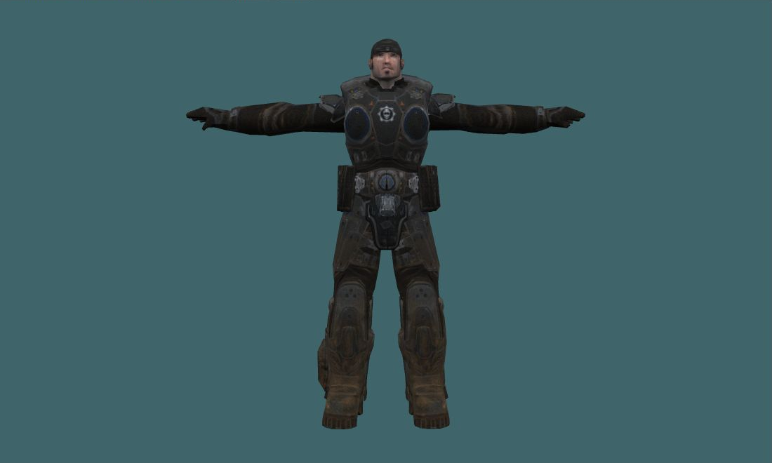 Marcus Fenix - Human Model - front - GoldSrc Studio preview