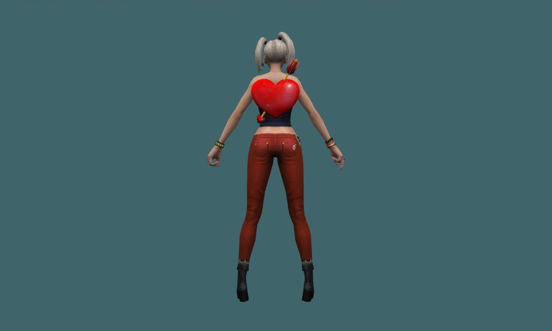 Vday Female - Human Model - back - GoldSrc Studio preview
