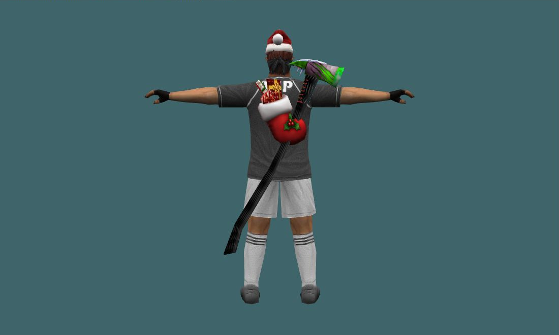 Human Gray - Human Model - back - GoldSrc Studio preview
