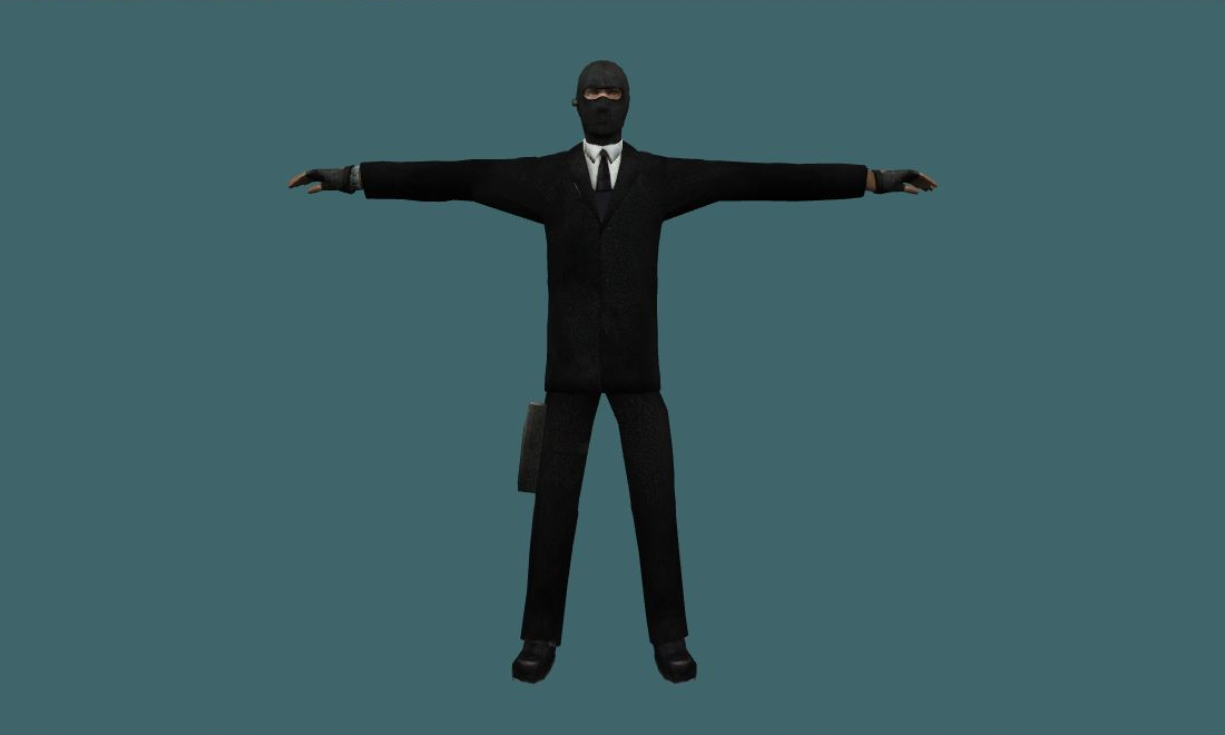 Robber - Human Model - front - GoldSrc Studio preview