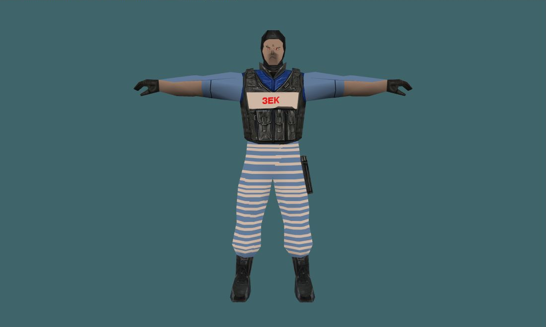 JailModel — Human Model - front - GoldSrc Studio preview