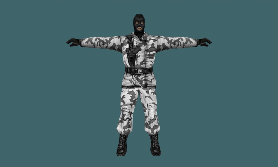 Original CS Player Models — arctic — Human Model - front - GoldSrc Studio preview