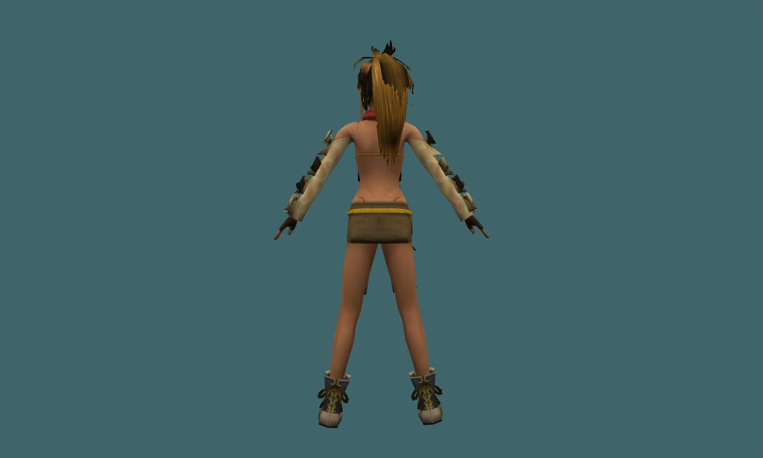 Rikku - Human Model - back - GoldSrc Studio preview
