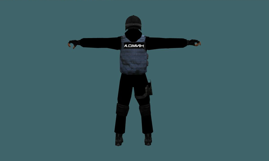 New_admin - Human Model - back - GoldSrc Studio preview