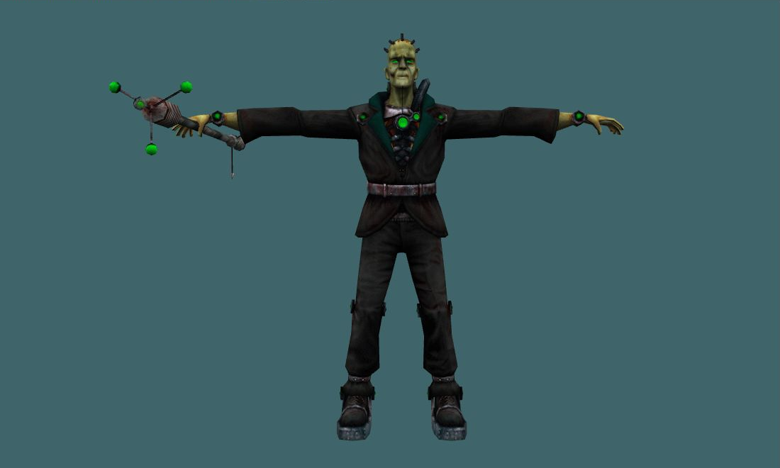 Frankenstein - Zombie - front - GoldSrc Studio preview