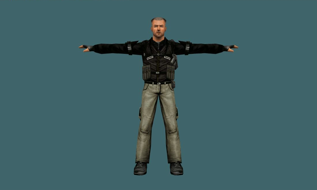 vip — vip — Human Model - front - GoldSrc Studio preview