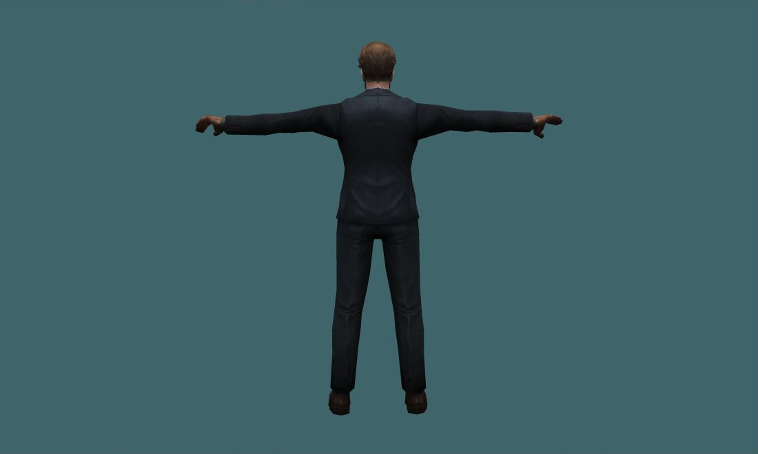 Dr. Rex - Human Model - back - GoldSrc Studio preview