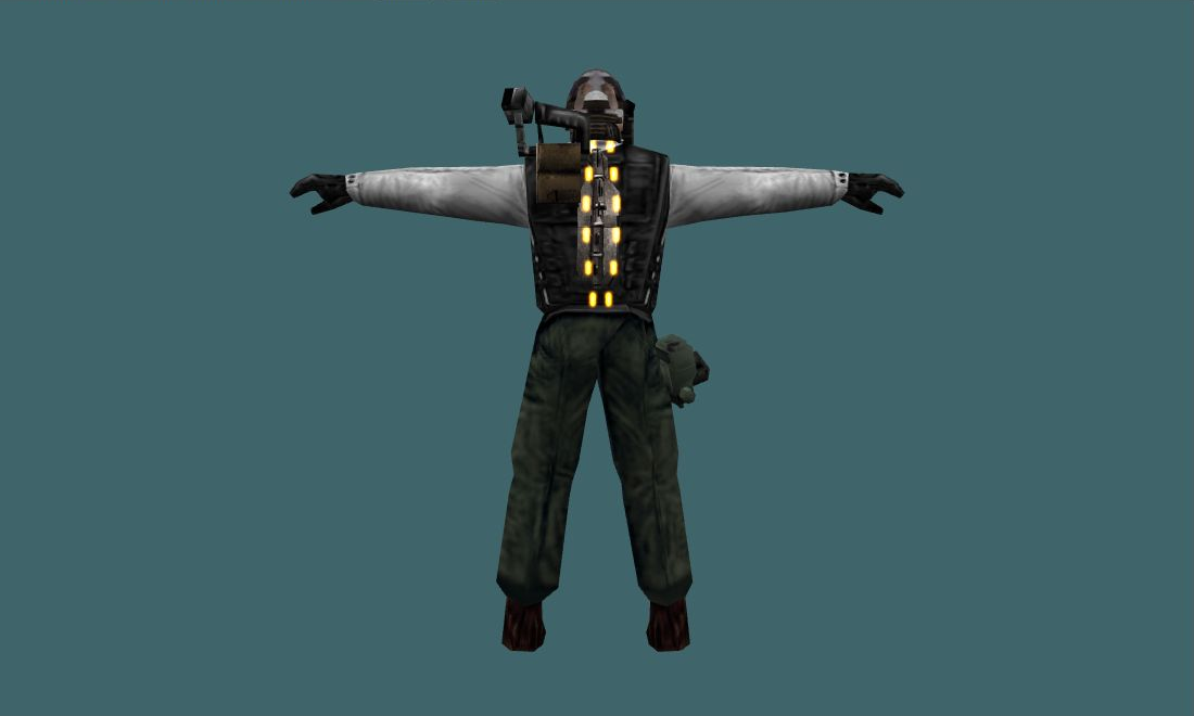 VIP (Marine) - Human Model - back - GoldSrc Studio preview