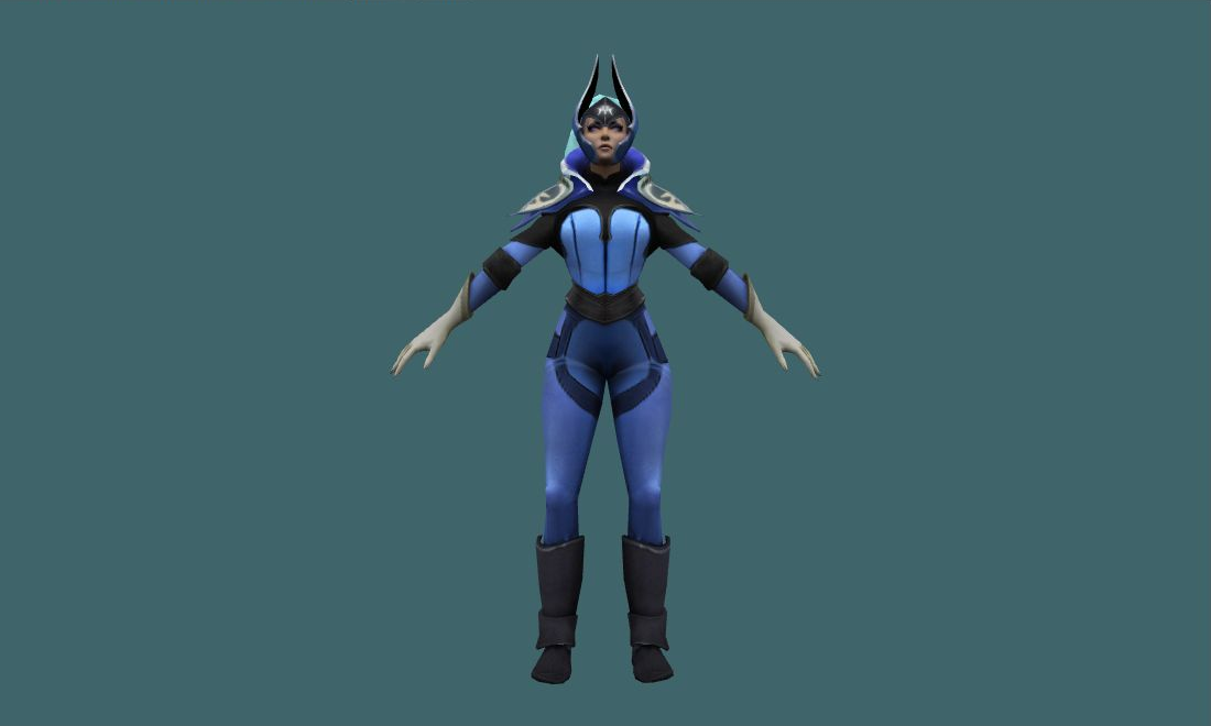 Luna - Human Model - front - GoldSrc Studio preview