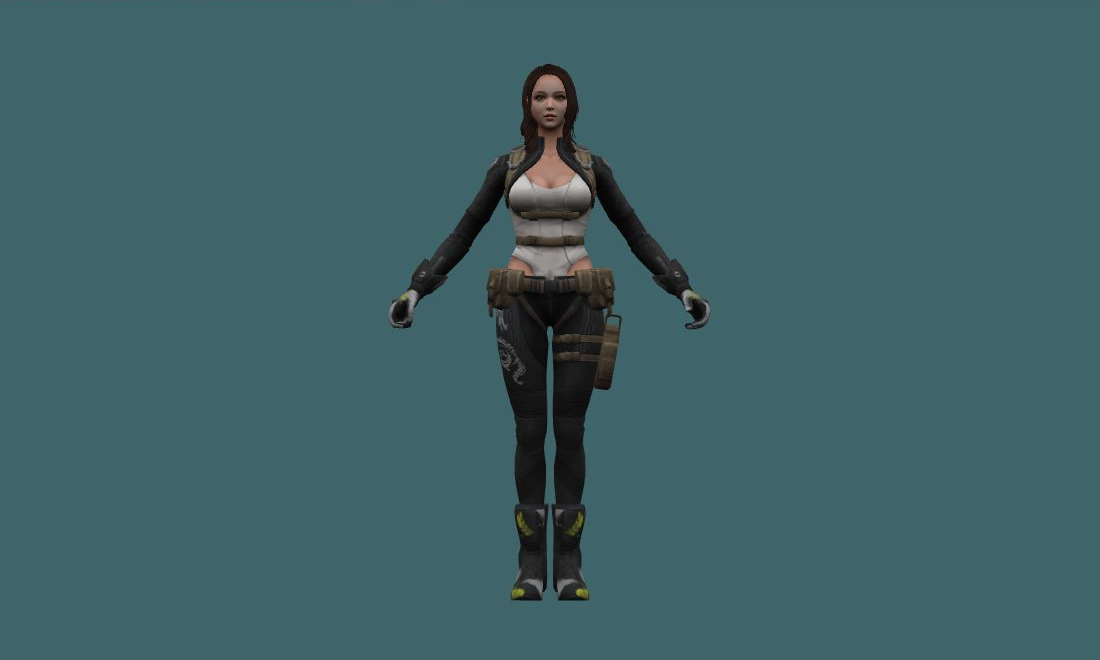 Carrie - Human Model - front - GoldSrc Studio preview