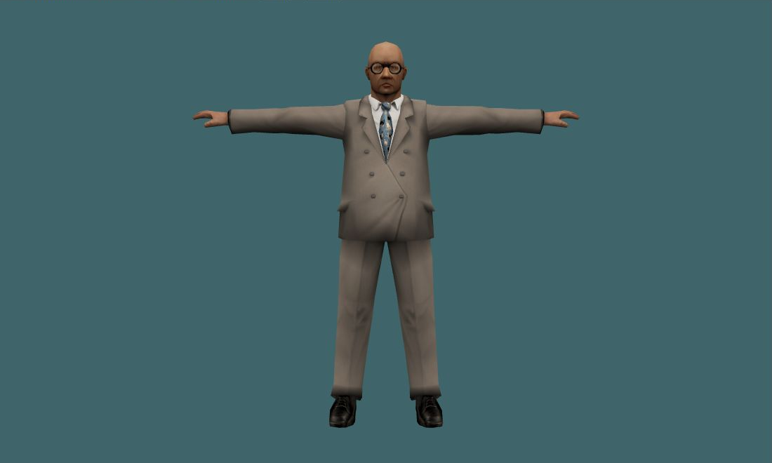 Businessman - Human Model - front - GoldSrc Studio preview