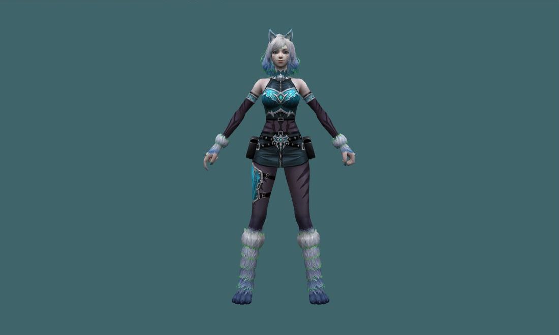 Sonya (Lycanthrope) - Human Model - front - GoldSrc Studio preview