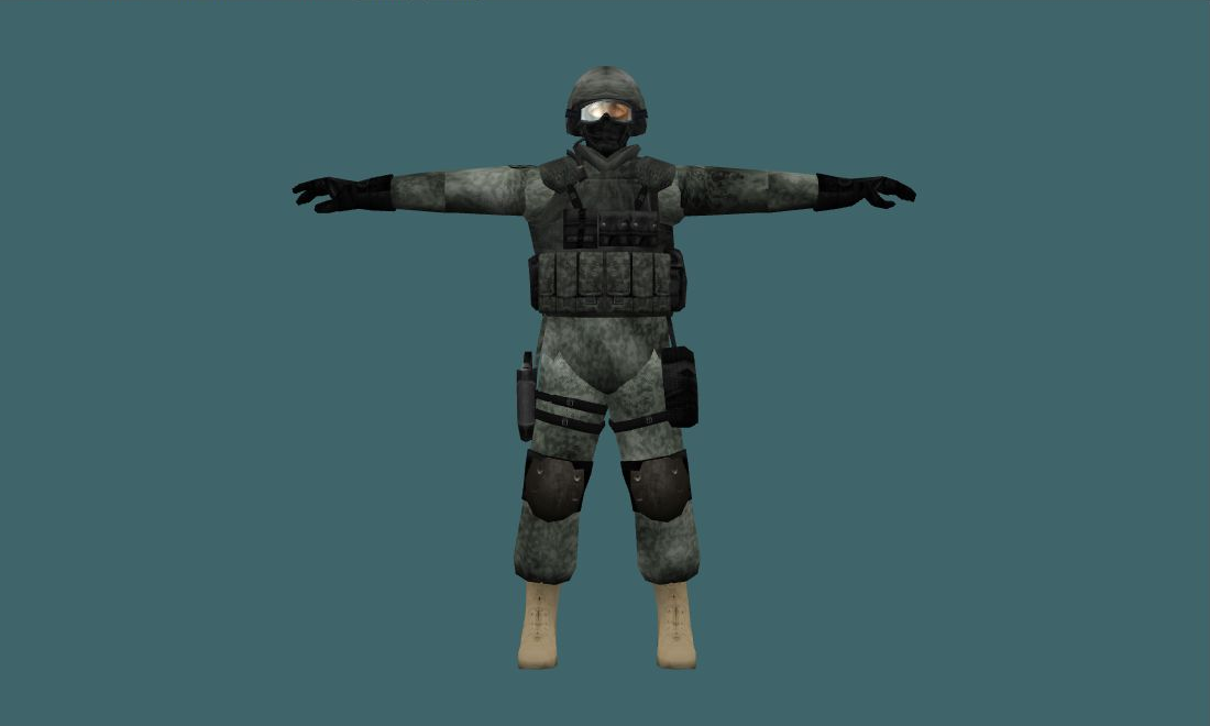 Acu Urban - Human Model - front - GoldSrc Studio preview