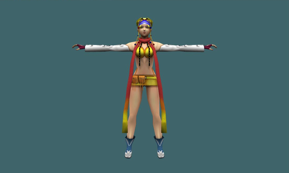 Rikku Girl - Human Model - front - GoldSrc Studio preview