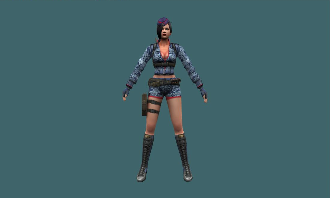 hide - Human Model - front - GoldSrc Studio preview