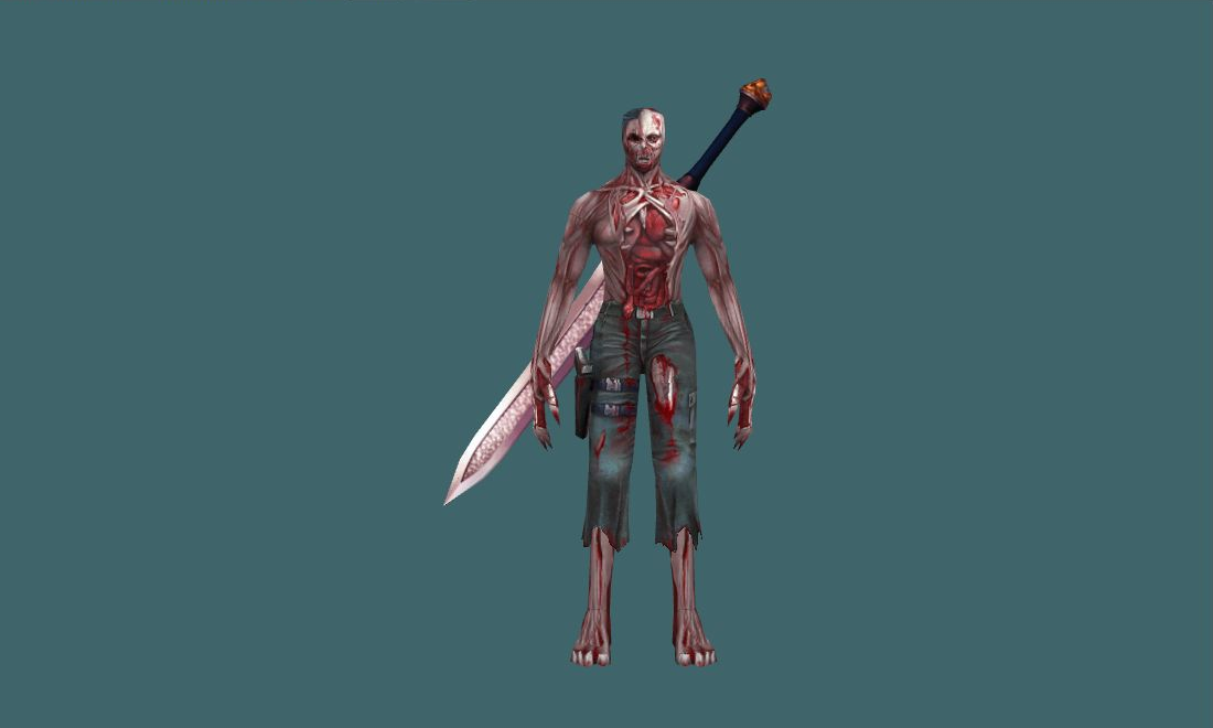 CSO Zombie with sword — Zombie — photo 1