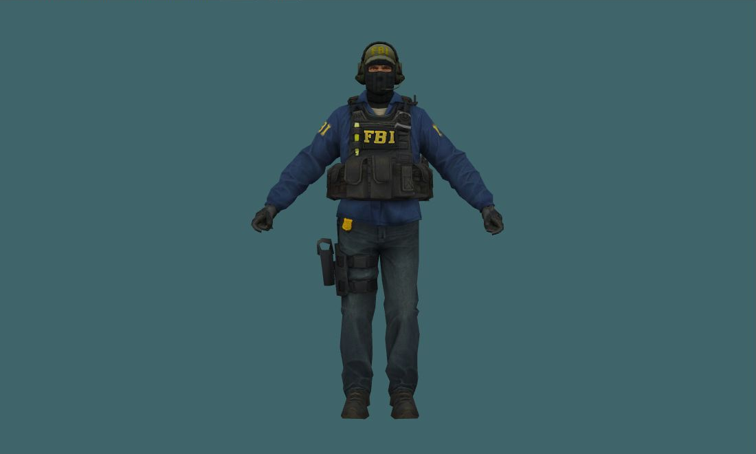 sas — sas — Human Model - front - GoldSrc Studio preview