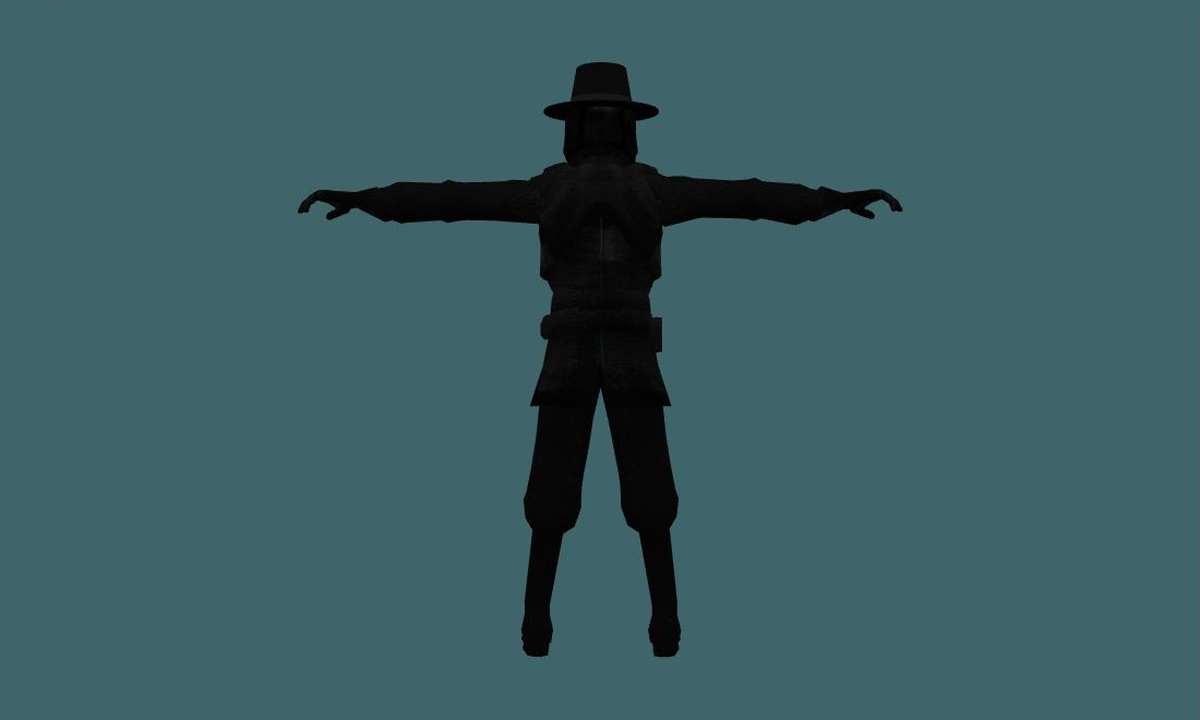 Guy Fawkes - Human Model - back - GoldSrc Studio preview