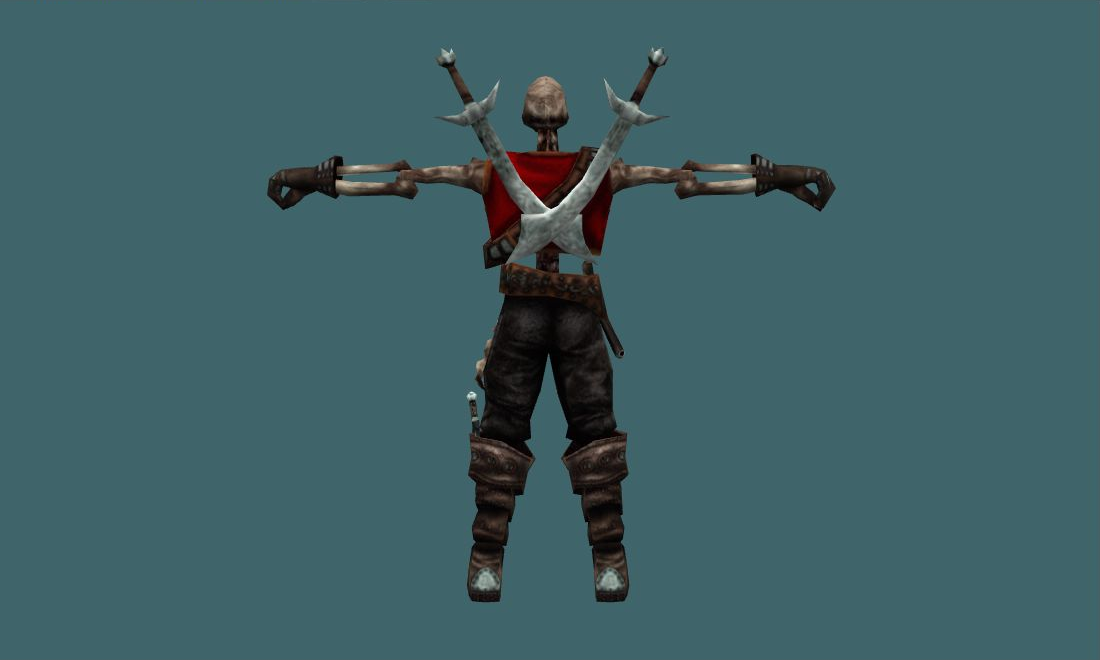 Dead Pirate - Human Model - back - GoldSrc Studio preview