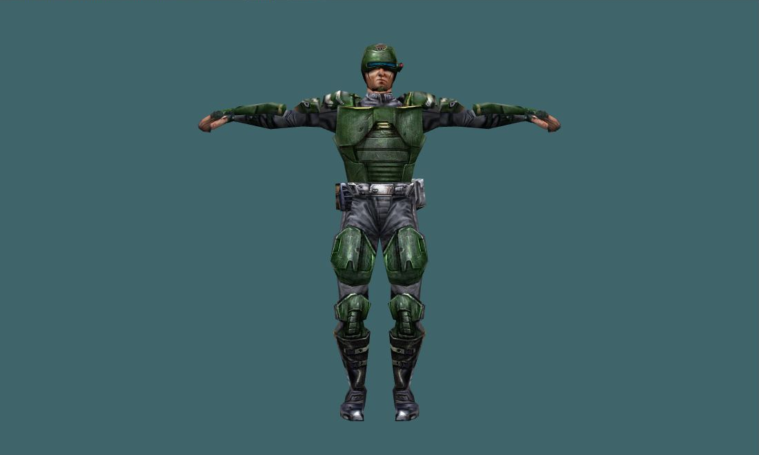 Marine - Human Model - front - GoldSrc Studio preview