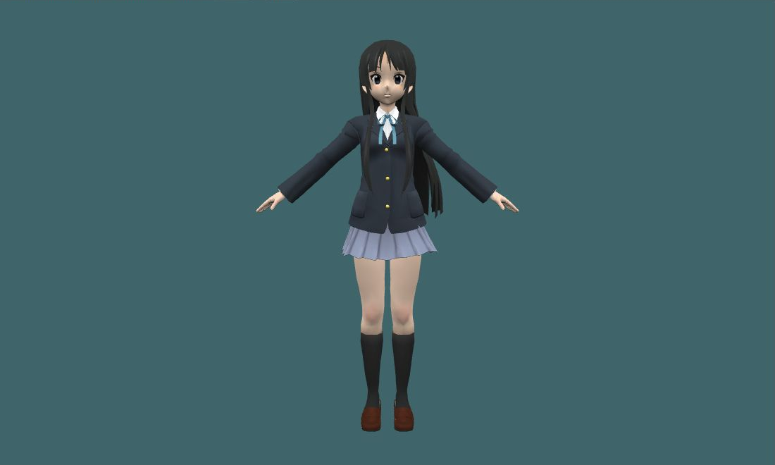 Mio - Human Model - front - GoldSrc Studio preview