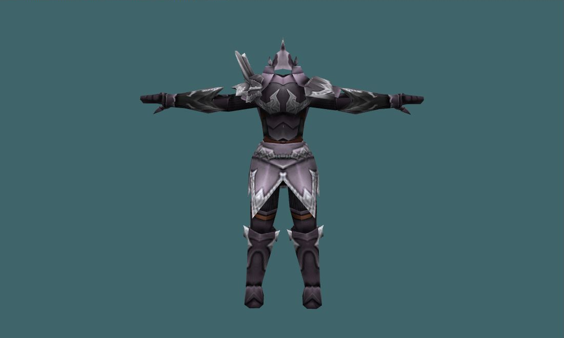 Ashcrow Knight - Human Model - back - GoldSrc Studio preview