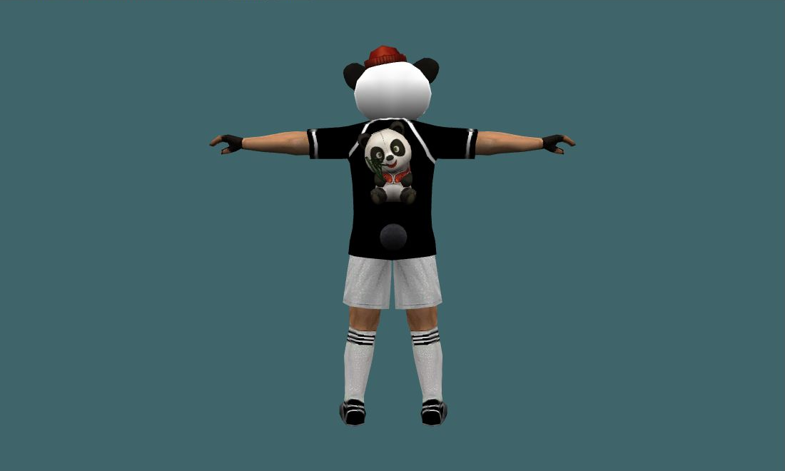 Panda Boss - Human Model - back - GoldSrc Studio preview