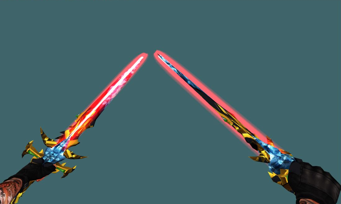 Dual Katana Fire — Human Melee — photo 1