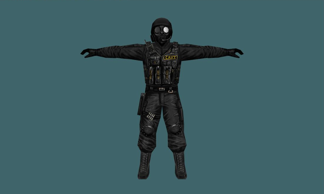 sas — Human Model - front - GoldSrc Studio preview