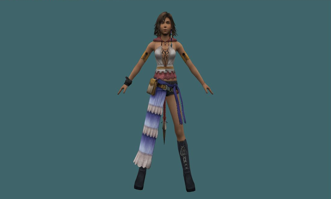 Yuna - Human Model - front - GoldSrc Studio preview